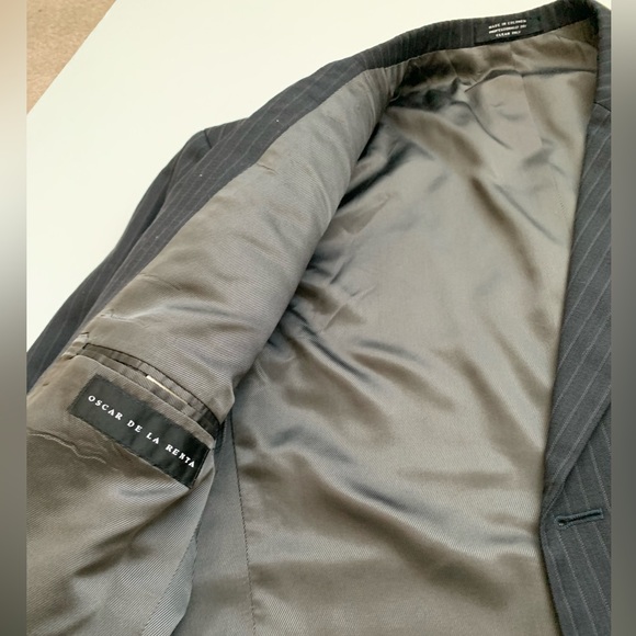 OSCAR DE LA RENTA PINSTRIPE SUIT AND PANTS - Picture 6 of 13